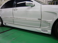 メルセデス ベンツ S500　(W220)　板金 塗装　エアロパーツ 修理事例