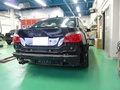 BMW 525i　Mスポーツパッケージ　(E60)　板金 塗装　バンパー修理 事例