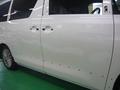トヨタ　ヴェルファイア　板金 塗装 いたずら傷 （線傷） 修理 事例